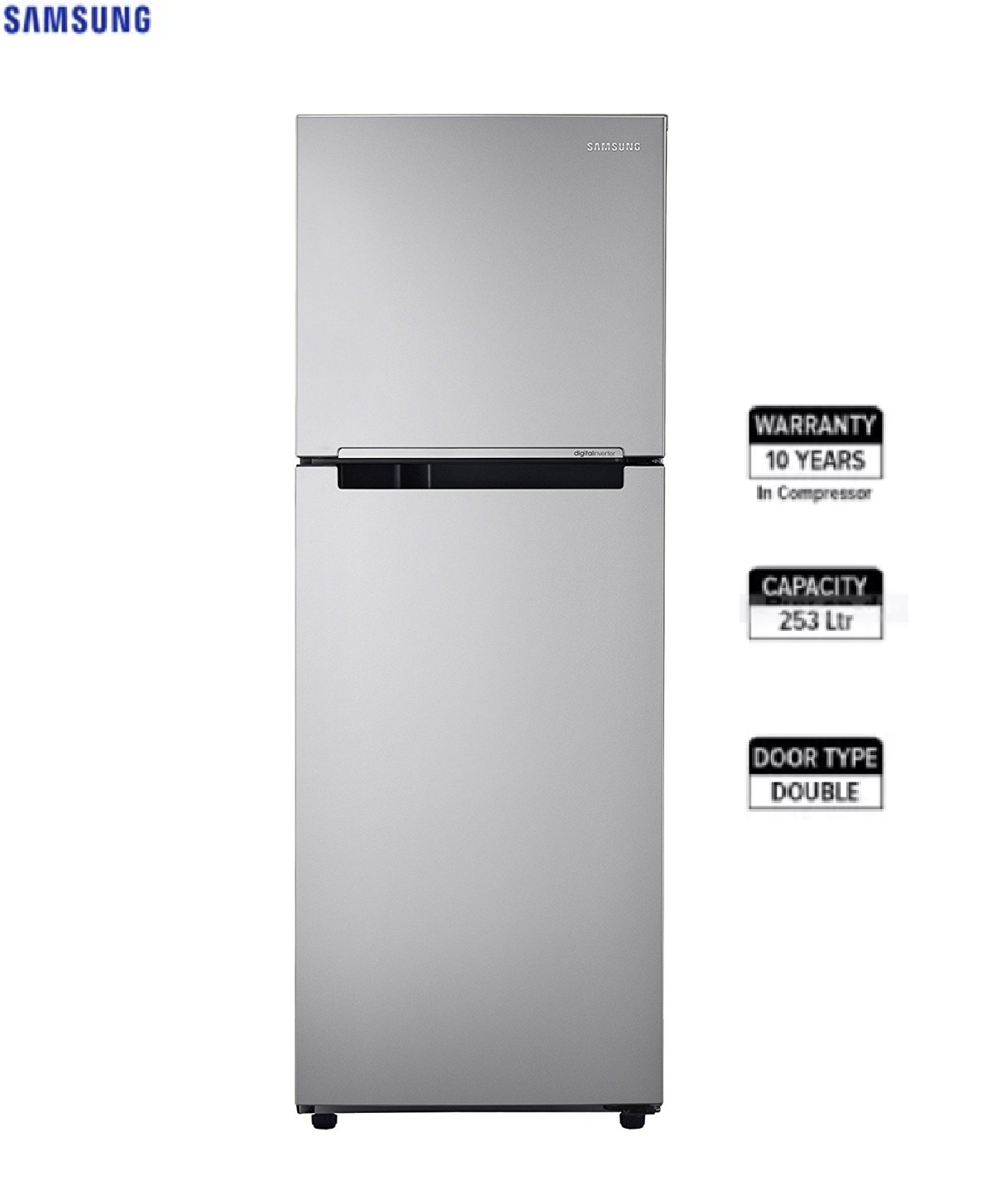 Samsung Rt28K3022Se 253 L 2 Star Frost Free Double Door Refrigerator